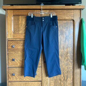 Lot of 2 Title Nine Clamber capris, size 10, gray, navy, good used condition